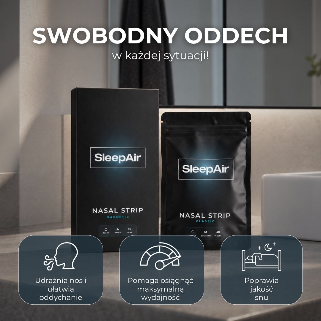 SleepAir Zestaw startowy plastrów na nos