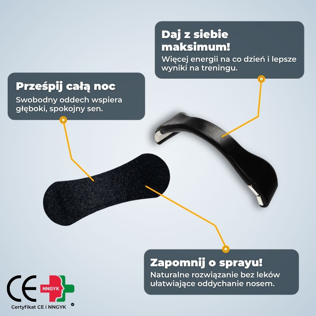 SleepAir Zestaw startowy plastrów na nos