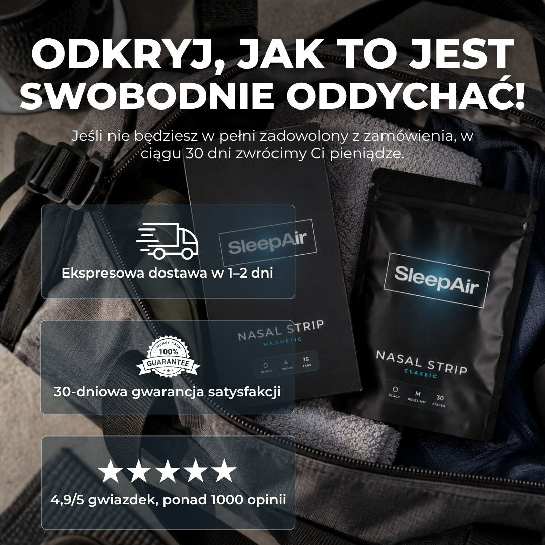 SleepAir Zestaw startowy plastrów na nos