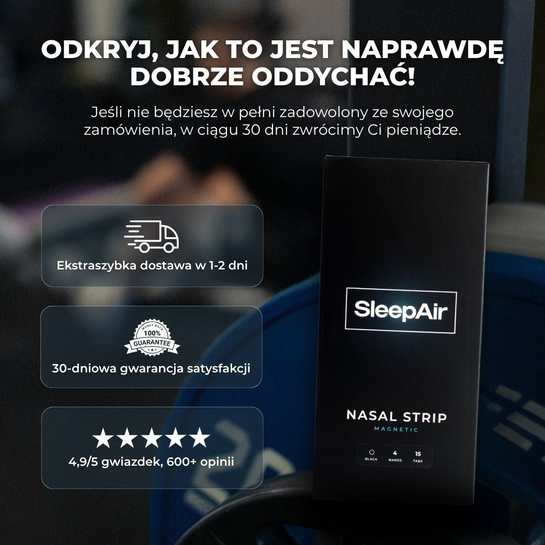 SleepAir Magnetyczne plastry na nos - Zestaw startowy