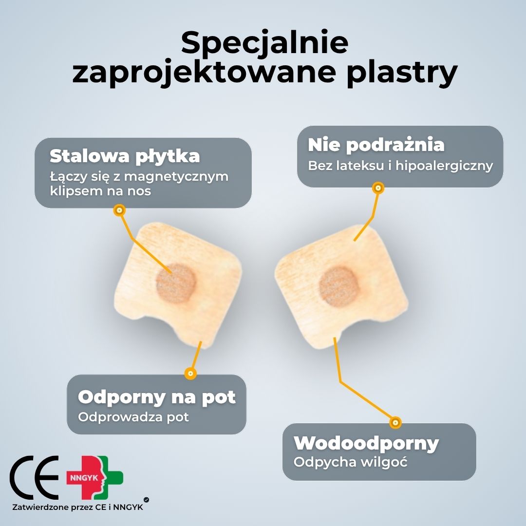 SleepAir Magnetyczne plastry na nos - Zestaw uzupełniający