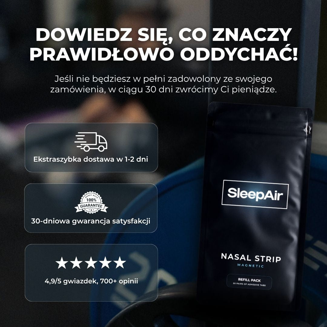 SleepAir Magnetyczne plastry na nos - Zestaw uzupełniający